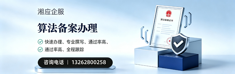 九江算法备案申报服务