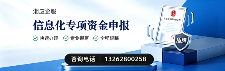 九江信息化专项资金申报服务