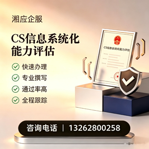 九江CS信息系统化能力评估申报服务