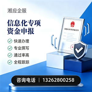 九江信息化专项资金申报服务