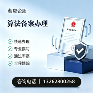 九江算法备案申报服务